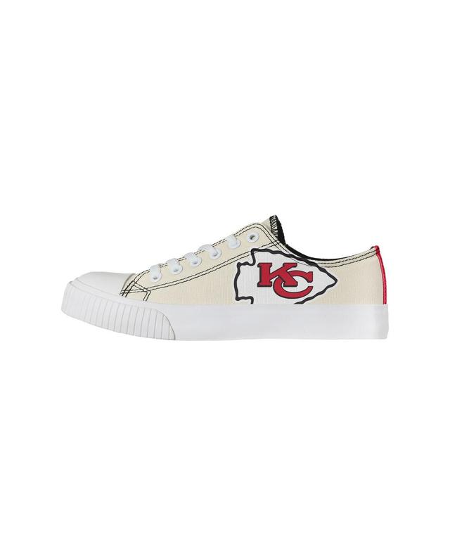 Womens Foco Cream Kansas City Chiefs Low Top Canvas Shoes Product Image