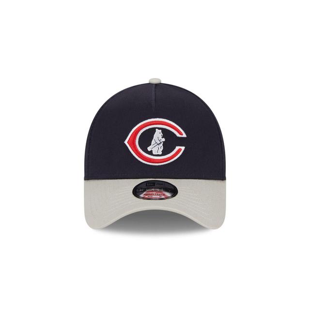 Chicago Cubs Coop Logo Select 9FORTY A-Frame Snapback Hat Male Product Image