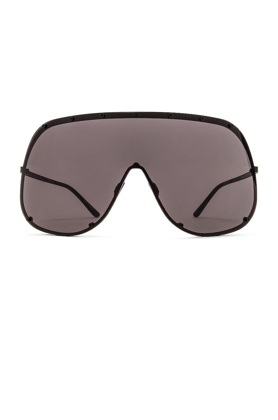 Mens Shield 80MM Oval Sunglasses Product Image