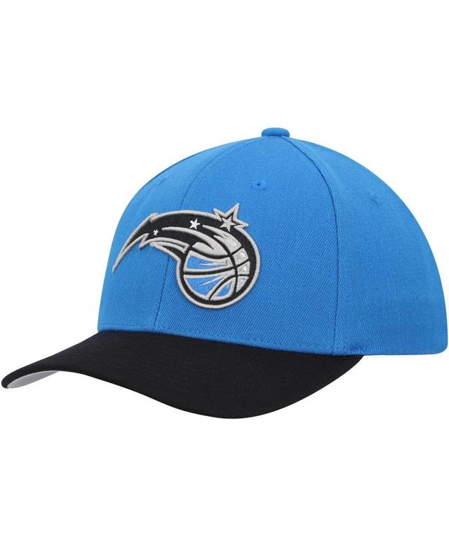 Mens Mitchell & Ness Blue Orlando Magic Mvp Team Two-Tone 2.0 Stretch-Snapback Hat - Blue Product Image