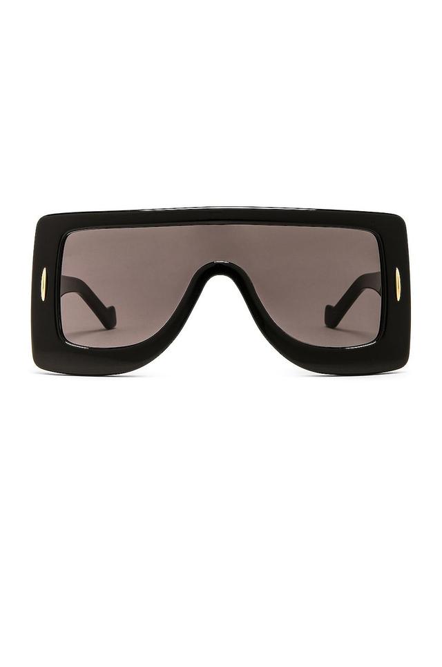 Womens Chunky Anagram Mask Sunglasses Product Image