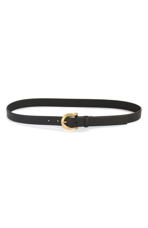 FERRAGAMO Gancino Calfskin Leather Belt Product Image