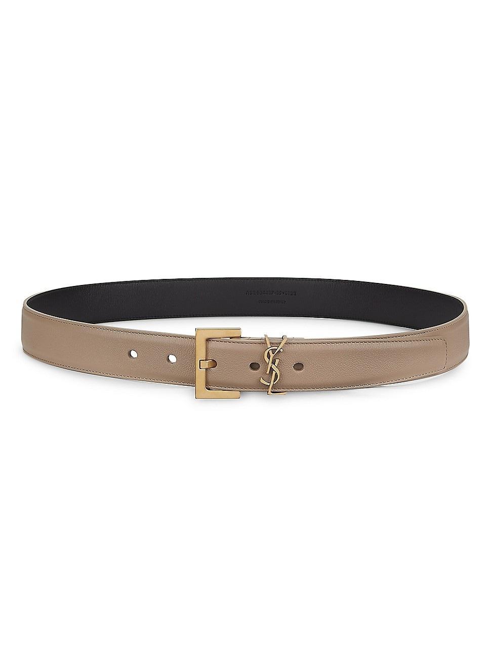 Womens Monogram Leather Belt Product Image