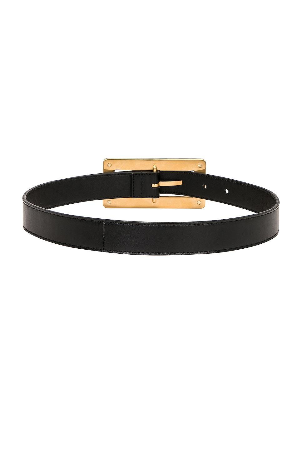 Saint Laurent Leather Belt in Brown Product Image