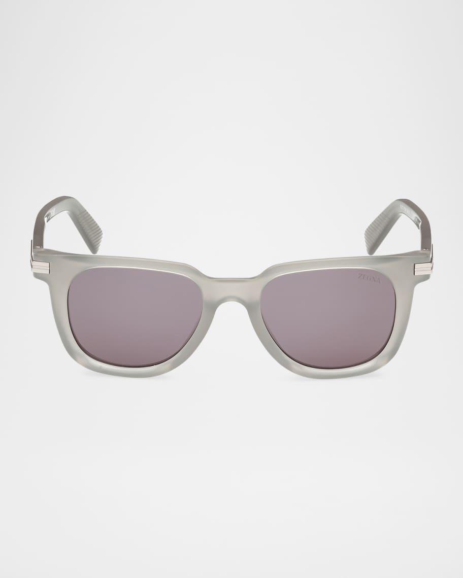 Men's Square Acetate Sunglasses Product Image