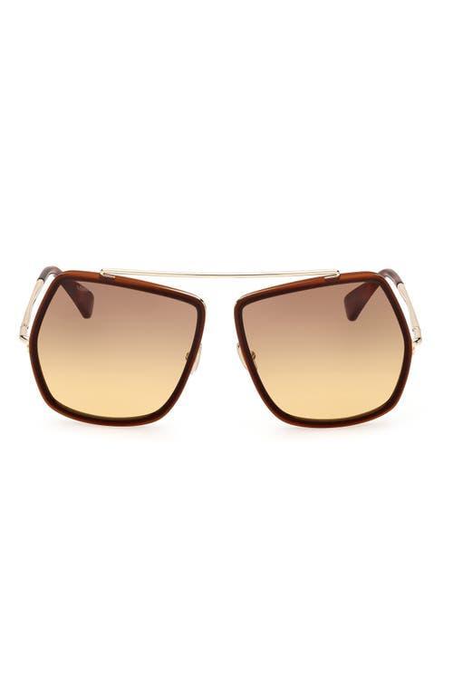 Max Mara 64mm Gradient Oversize Geometric Sunglasses Product Image