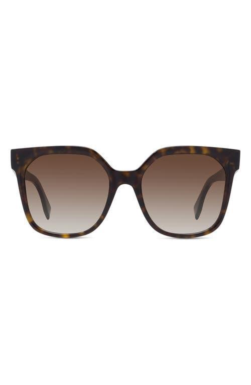 The Fendi Lettering 55mm Geometric Sunglasses Product Image