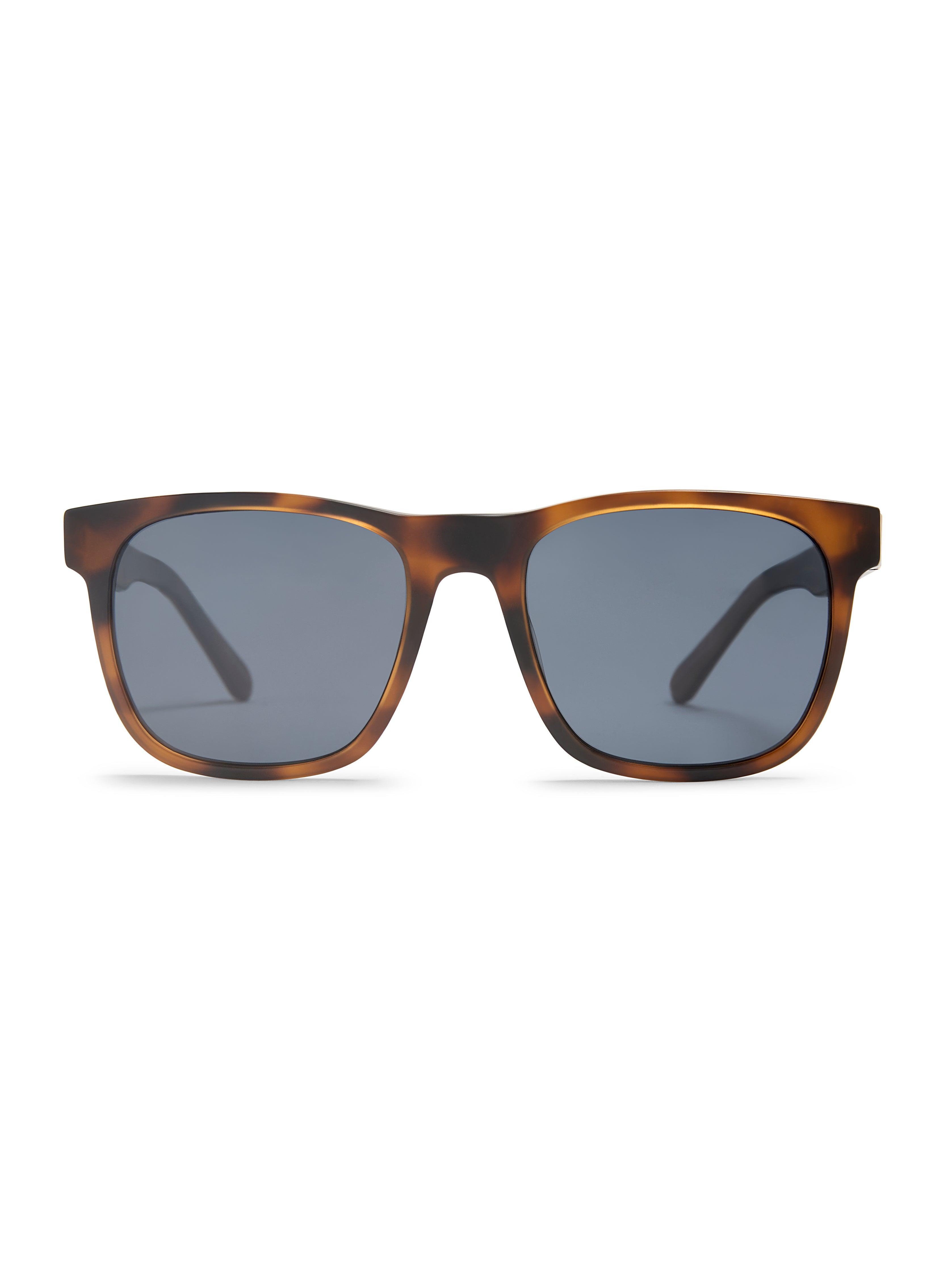 Duke Sunglasses - Matte Tortoise Solid Grey Product Image