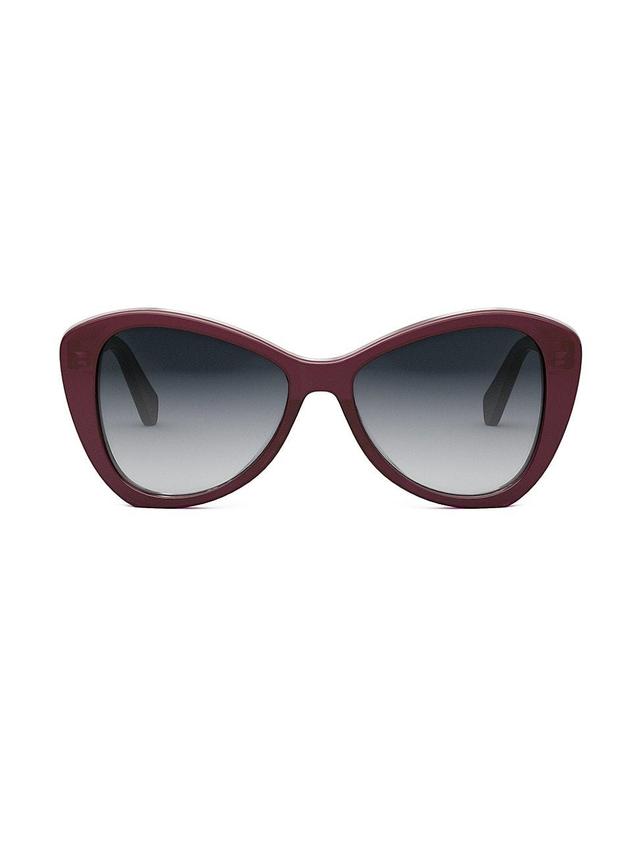 Thin Logo Acetate Butterfly Sunglasses Product Image