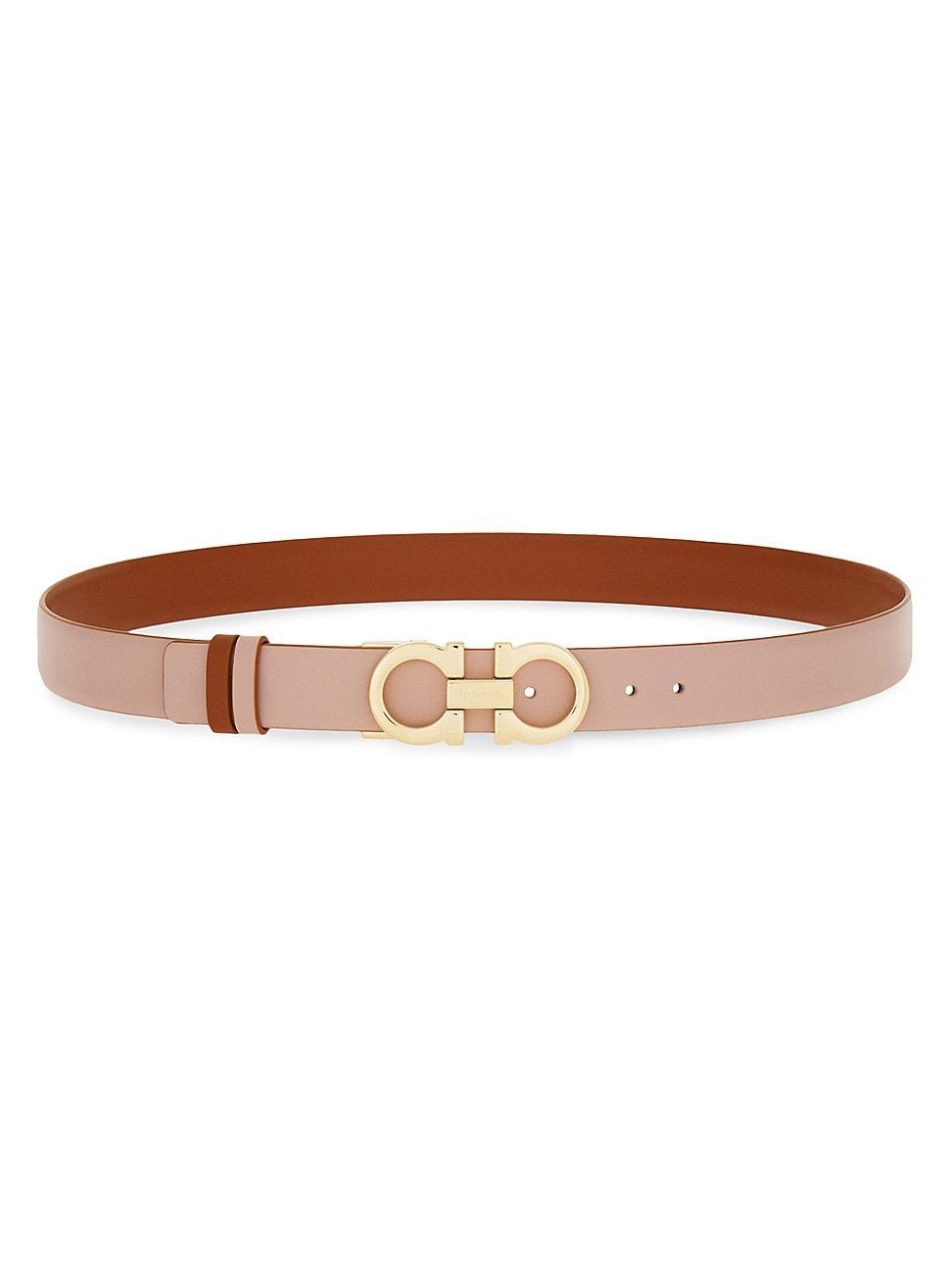 Gancini Leather Reversible Belt Product Image