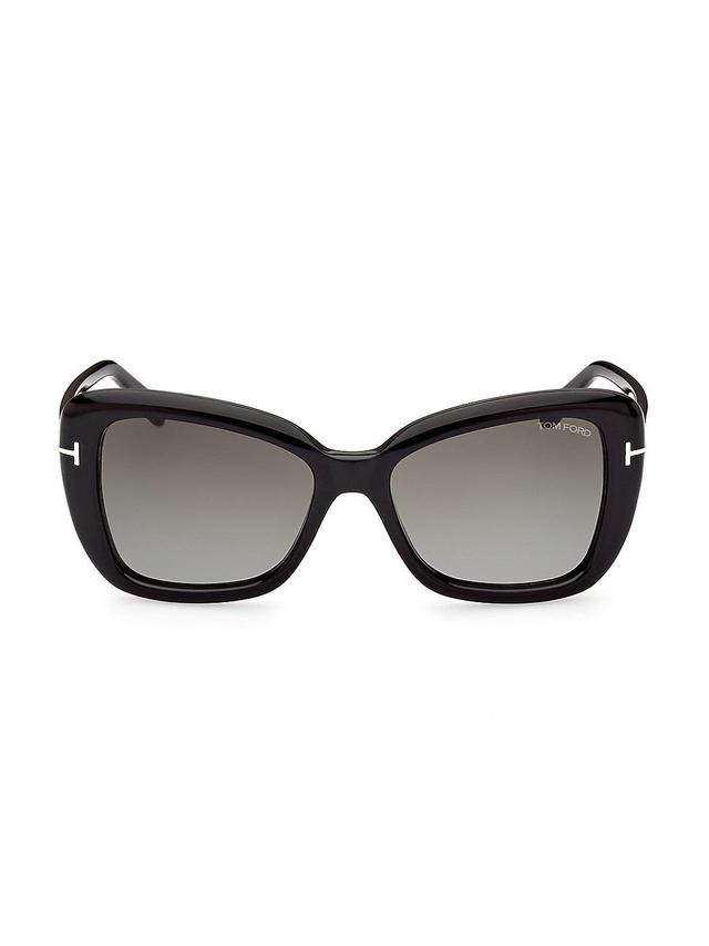 Maeve Havana Acetate Butterfly Sunglasses Product Image