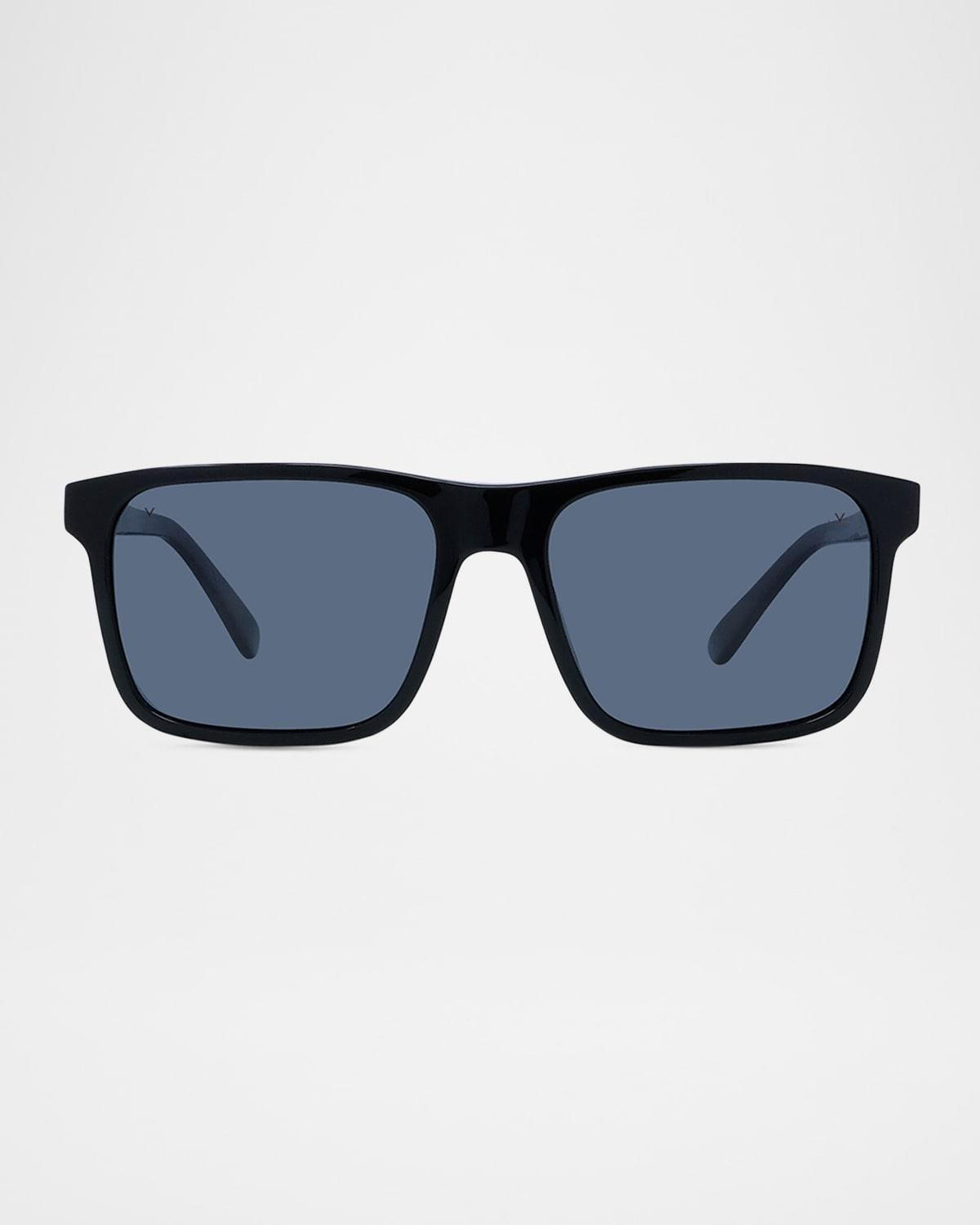 Mens Belvedere 01 Acetate Rectangle Sunglasses Product Image