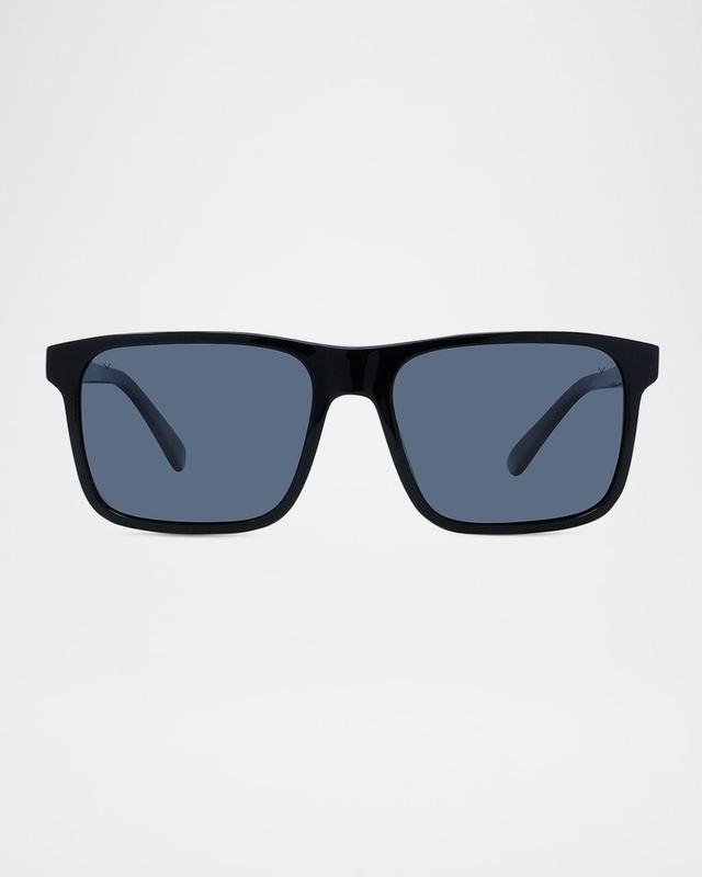 Mens Belvedere 01 Acetate Rectangle Sunglasses Product Image