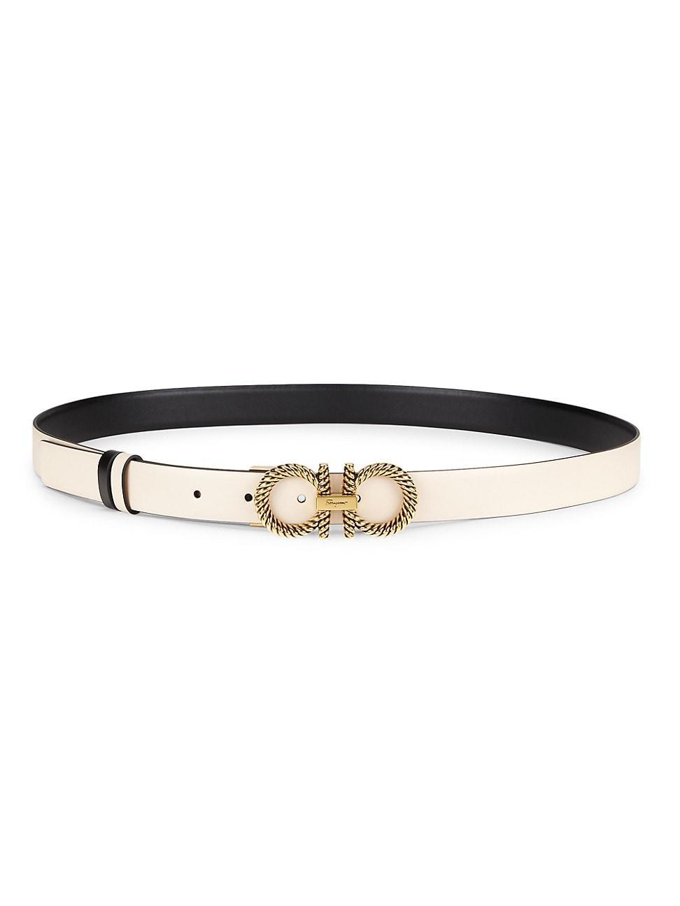 Womens New Gancini Reversible Leather Belt Product Image