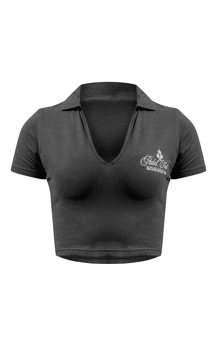 PLT SPORT Black V Neck Tennis Vest Product Image