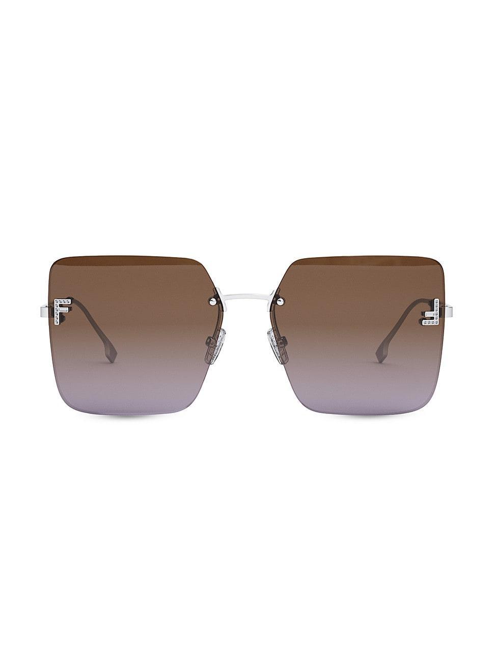 The Fendi First 59mm Geometric Sunglasses Product Image