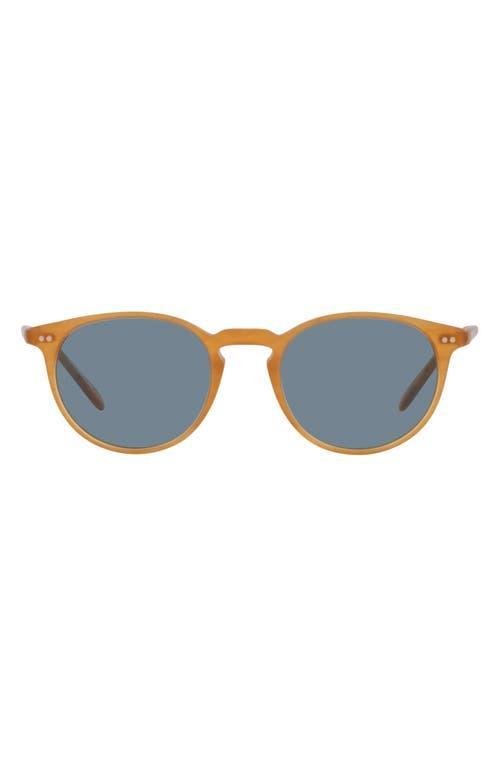 Oliver Peoples Riley 49mm Round Sunglasses Product Image