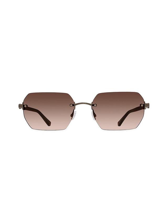 Mens Rimless Jude Rectangular 56MM Sunglasses Product Image