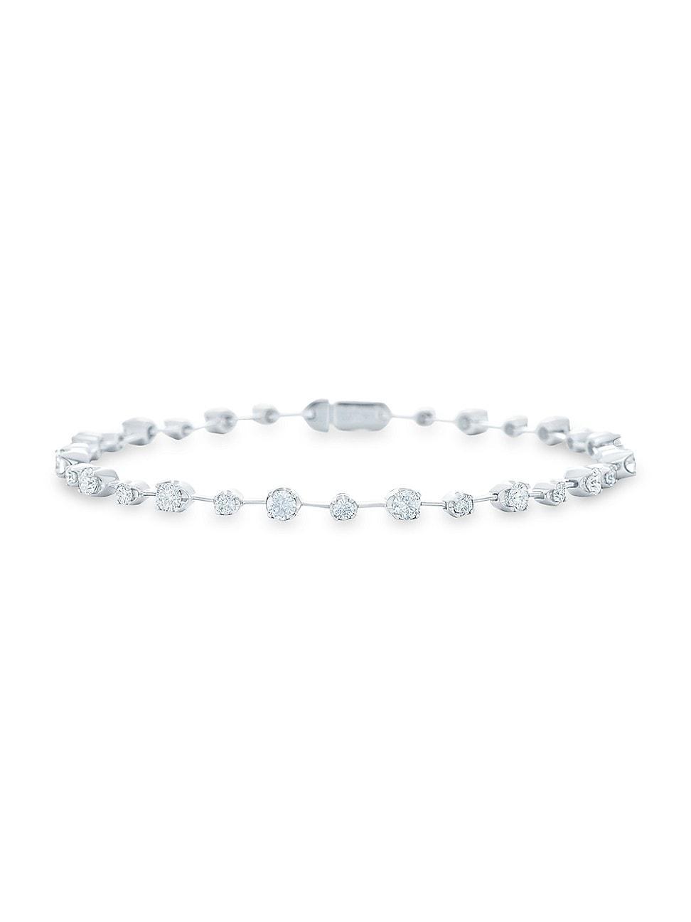 Womens Starry Night 18K White Gold & Diamond Bracelet Product Image