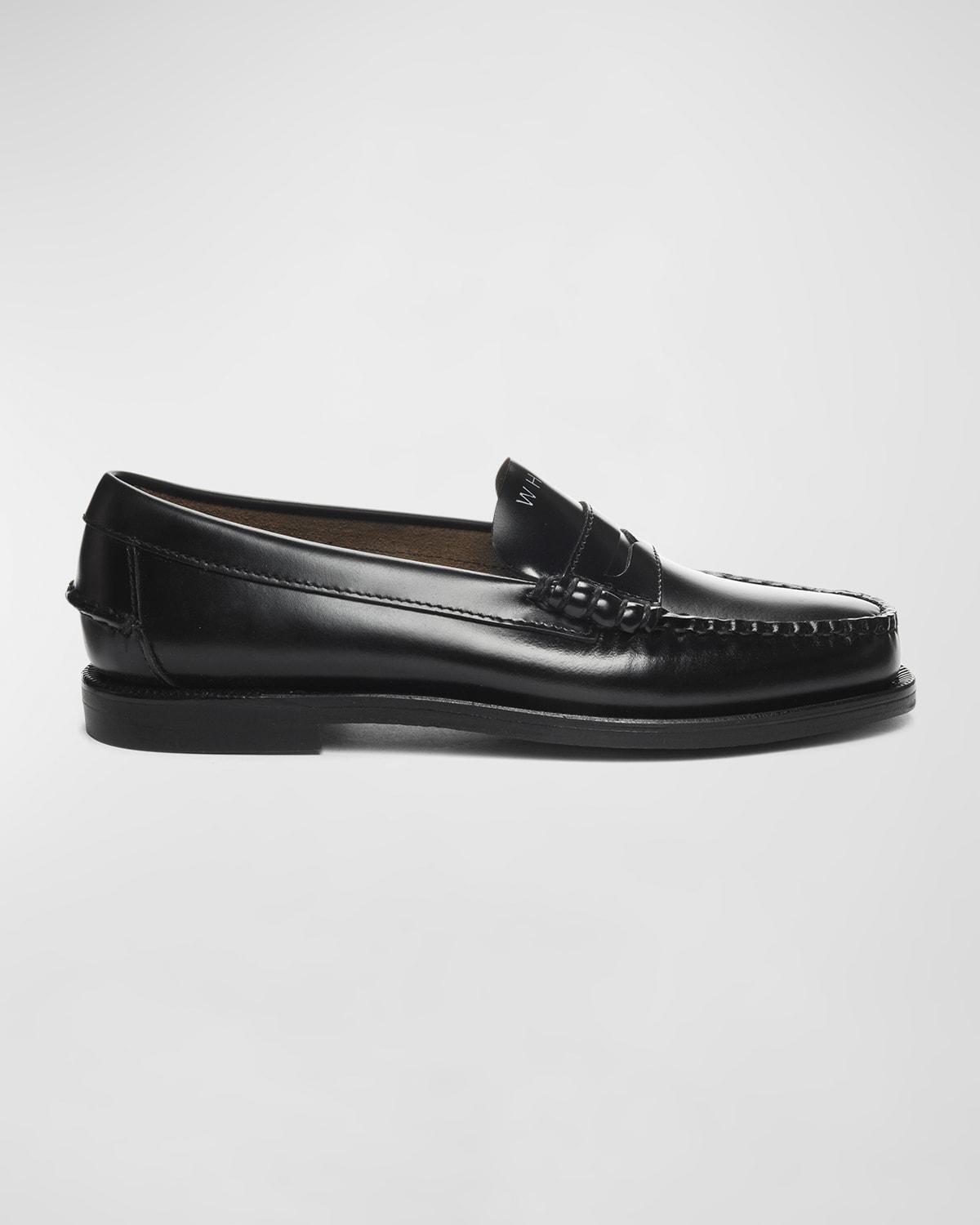 Mens Mocassino Gomma Leggera Leather Penny Loafers product image