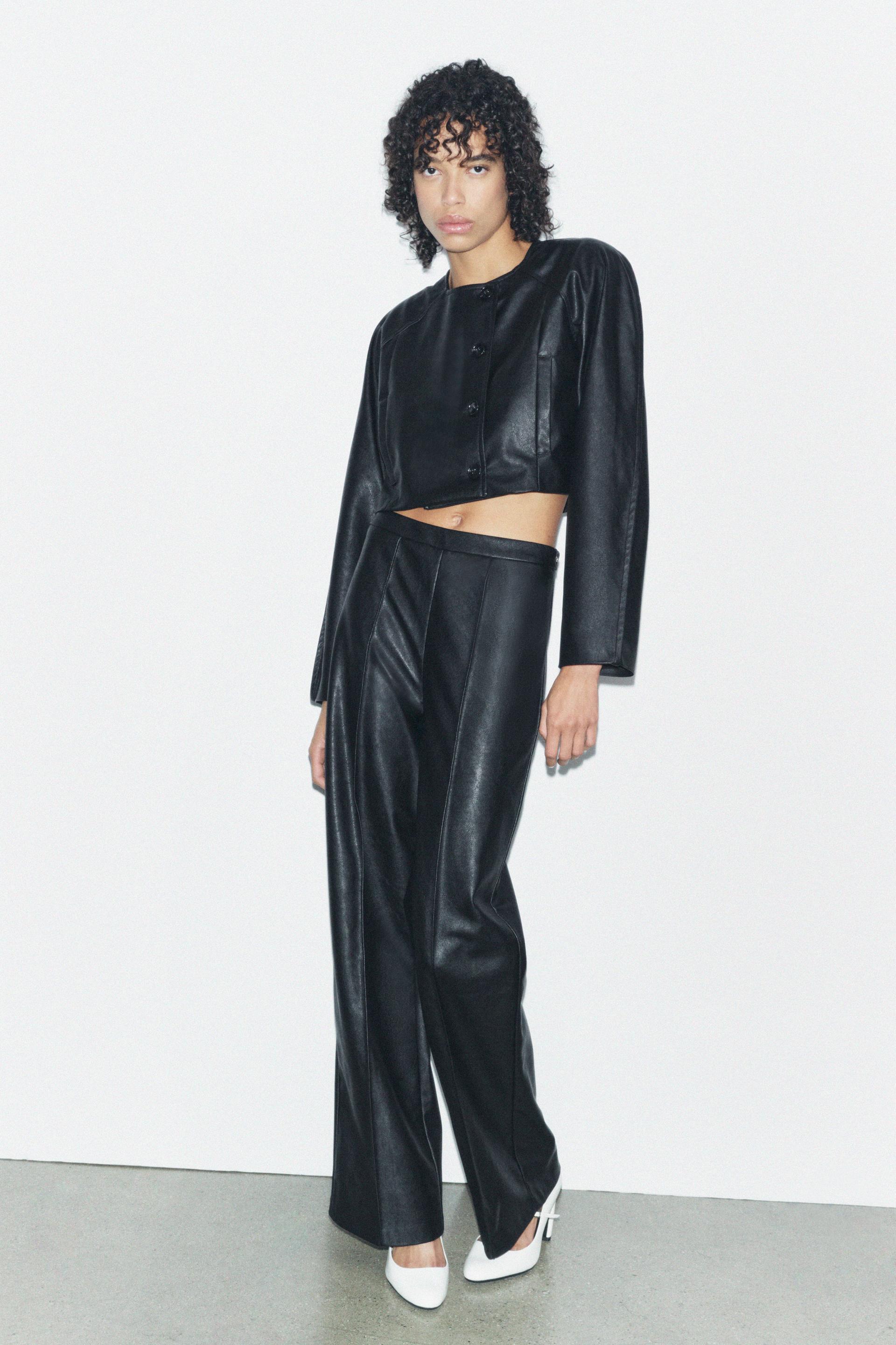 FAUX LEATHER PANTS Product Image