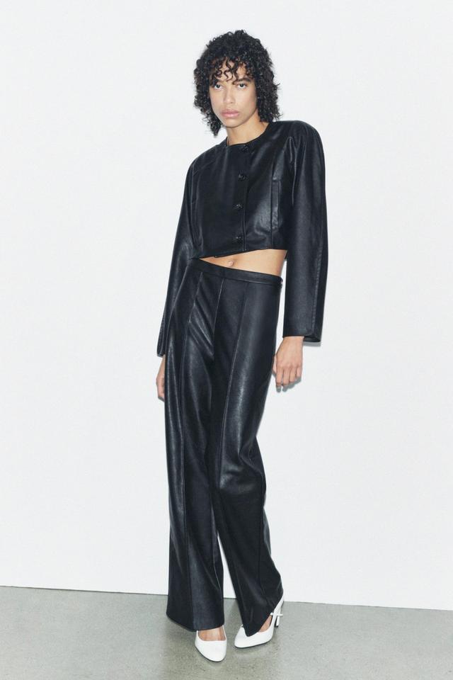 FAUX LEATHER PANTS Product Image