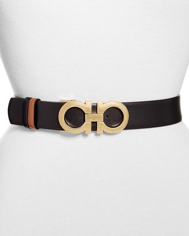 Salvatore Ferragamo Womens Gancini Reversible Leather Belt Product Image