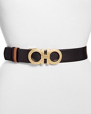 Salvatore Ferragamo Womens Gancini Reversible Leather Belt Product Image