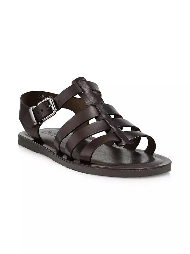 COLLECTION Strapped Leather Sandals Product Image