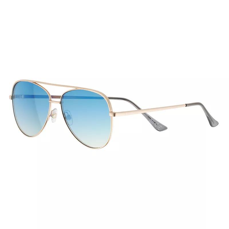 Mens Sonoma Goods For Life 59mm Aviator Gradient Lens Sunglasses, Oxford Product Image