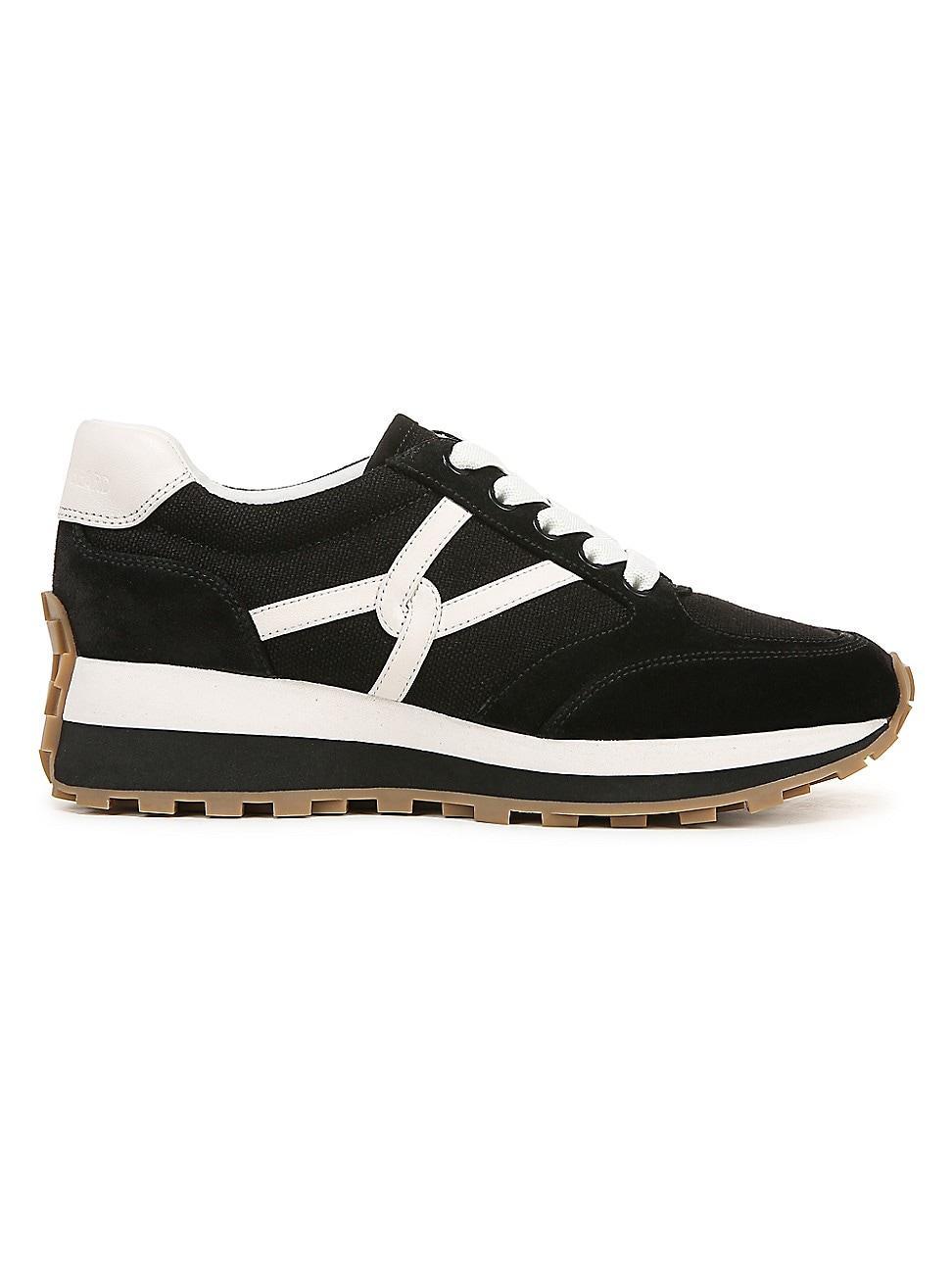 Womens Valentina Oxford-Inspired Suede Low-Top Sneakers Product Image