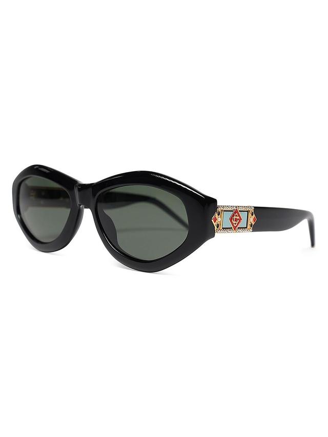 Mens 56MM Geometric Sunglasses Product Image