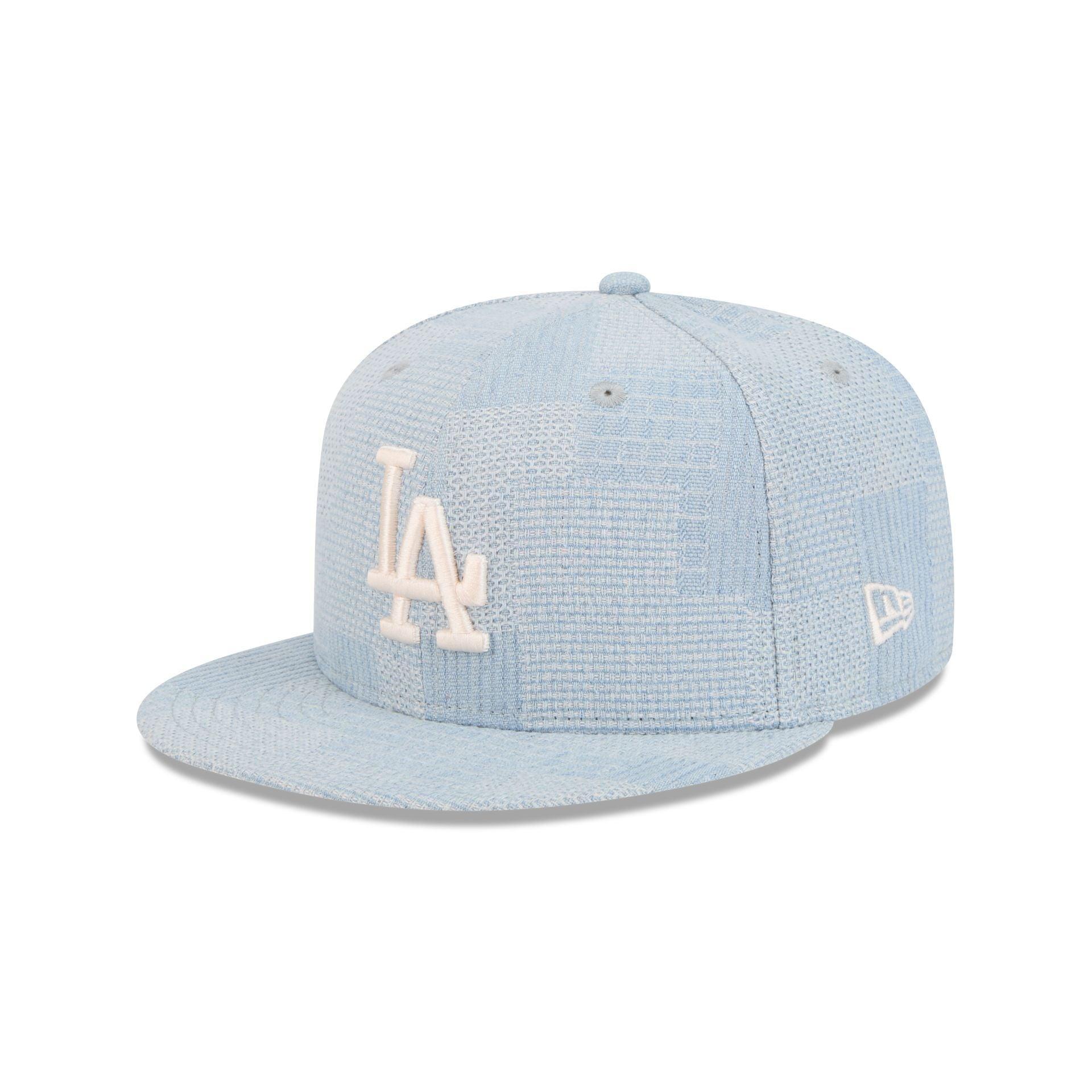 Los Angeles Dodgers Denim Patchwork 9FIFTY Snapback Hat Male Product Image