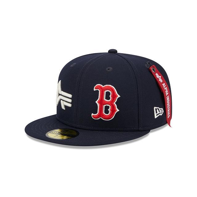 Alpha Industries X Boston Red Sox Dual Logo 59FIFTY Fitted Hat Male Product Image