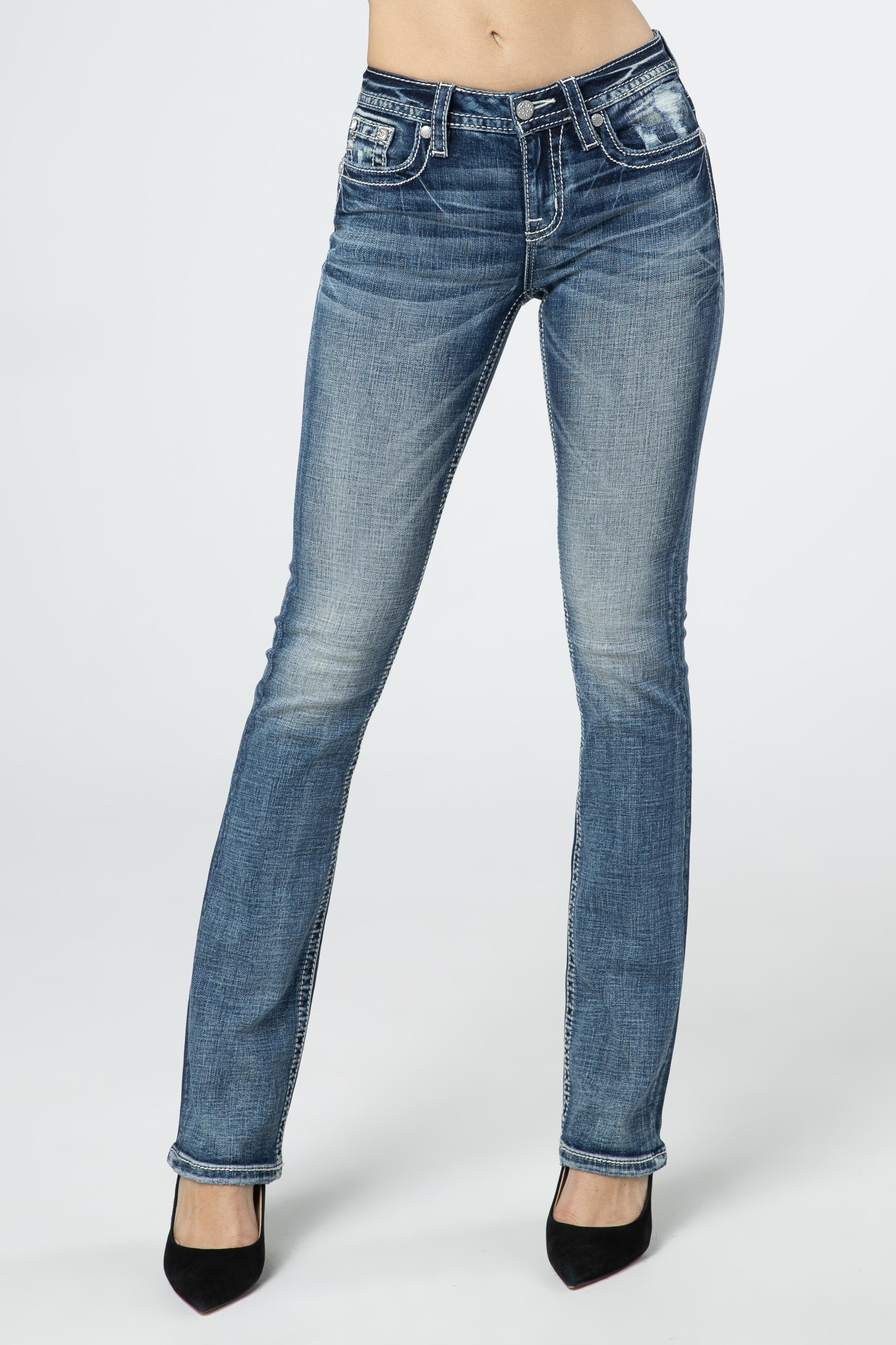 Aztec Hanging Feathers Bootcut Jeans Product Image