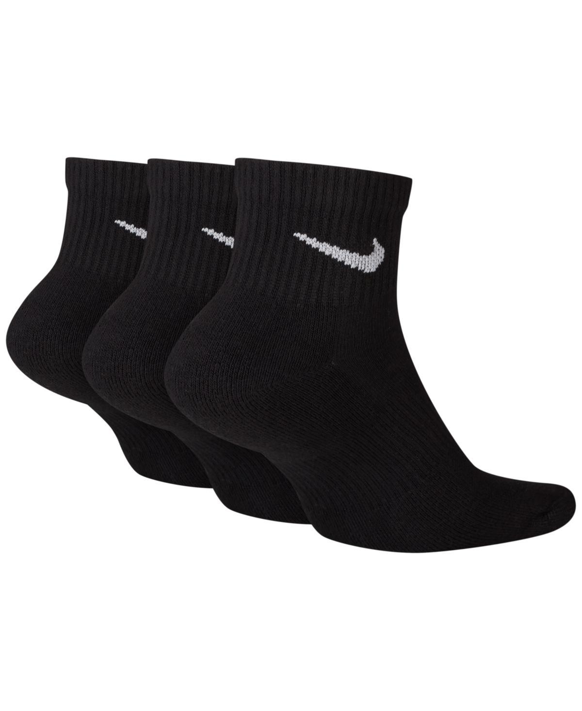 Dri-fit Cushion Quarter Socks 3-pack In Black/white Product Image