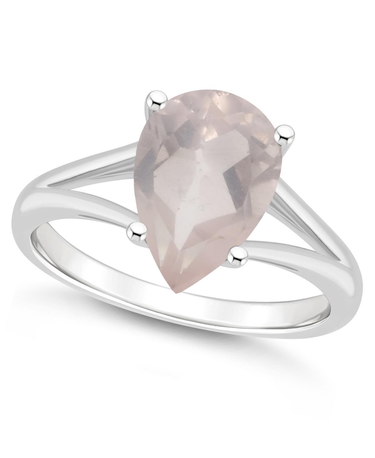 Macys Womens Rose Quartz (2-3/4 ct.t.w.) Ring in Sterling Silver Product Image