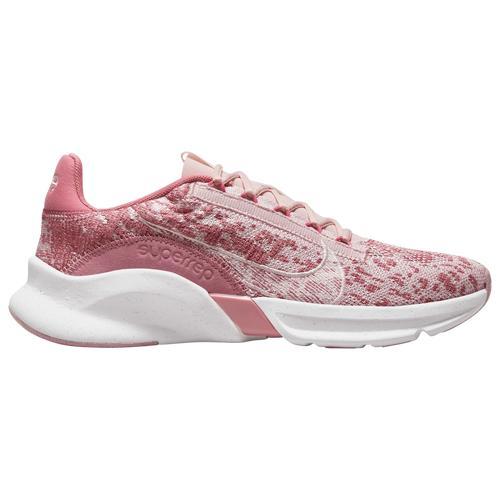 Nike Womens Nike SuperRep Go 3 Flyknit - Womens Training Shoes Berry/Silver Product Image