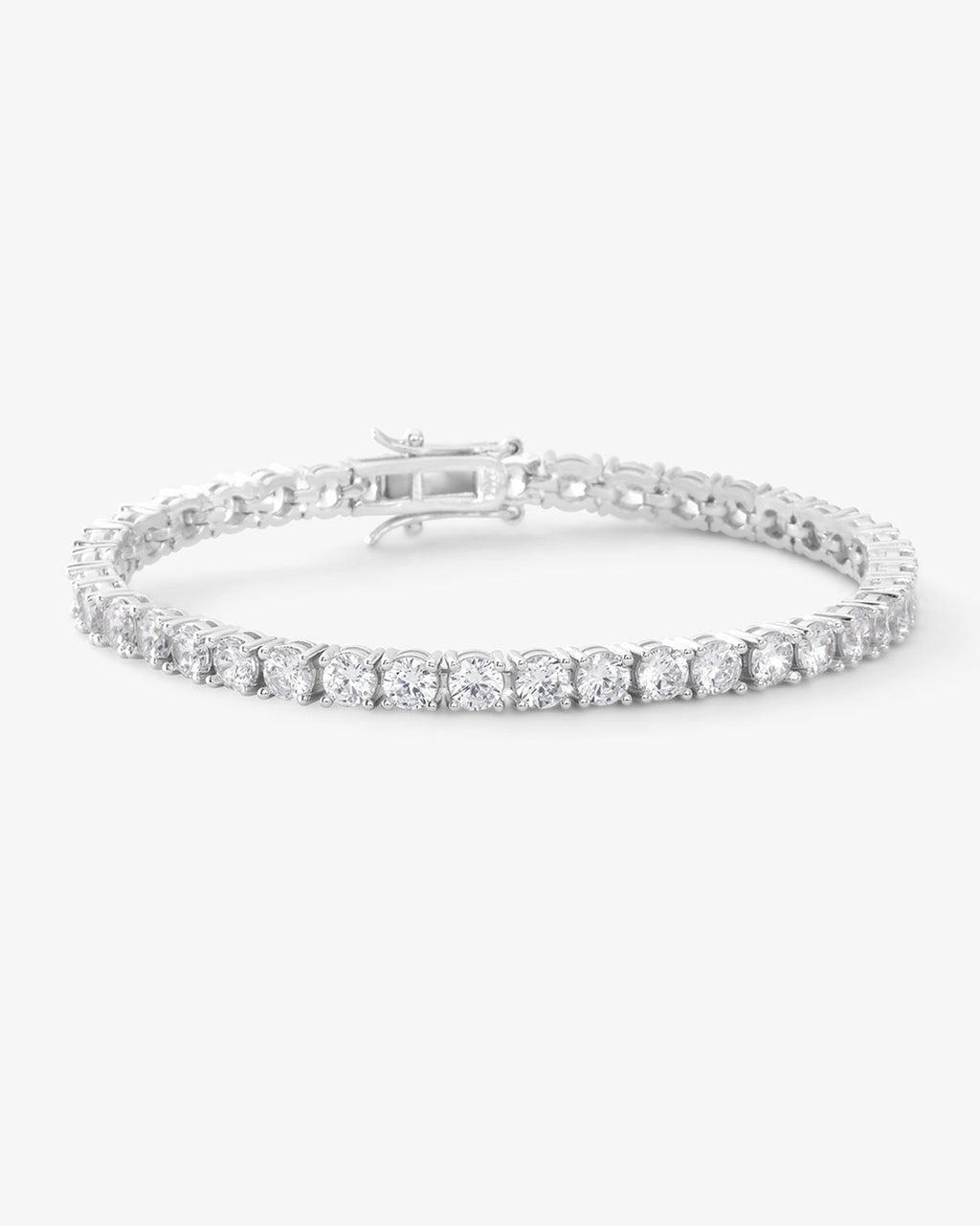 Grand Heiress Tennis Bracelet - Silver|White Diamondettes Product Image