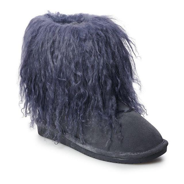 Bearpaw Boo Womens Curly Lamb Boots Grey Product Image