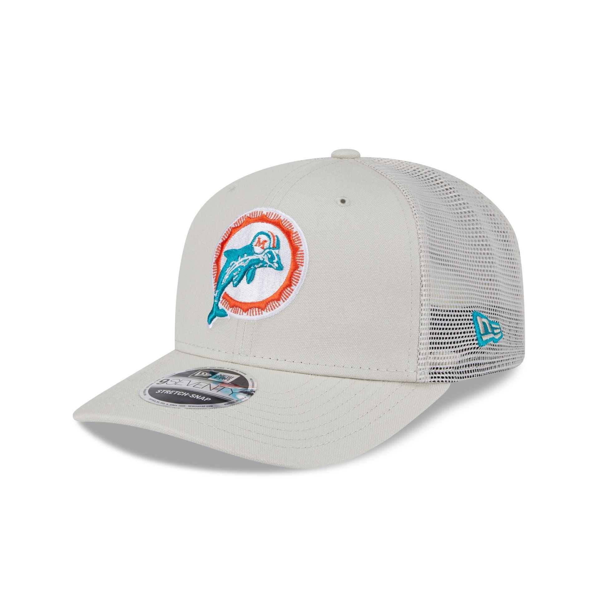 Miami Dolphins Canvas 9SEVENTY Trucker Hat Male Product Image