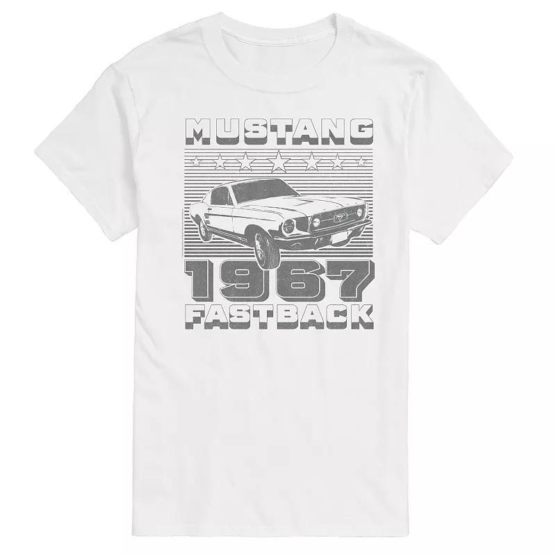 Mens Ford Mustang Fastback Vintage Graphic Tee Product Image