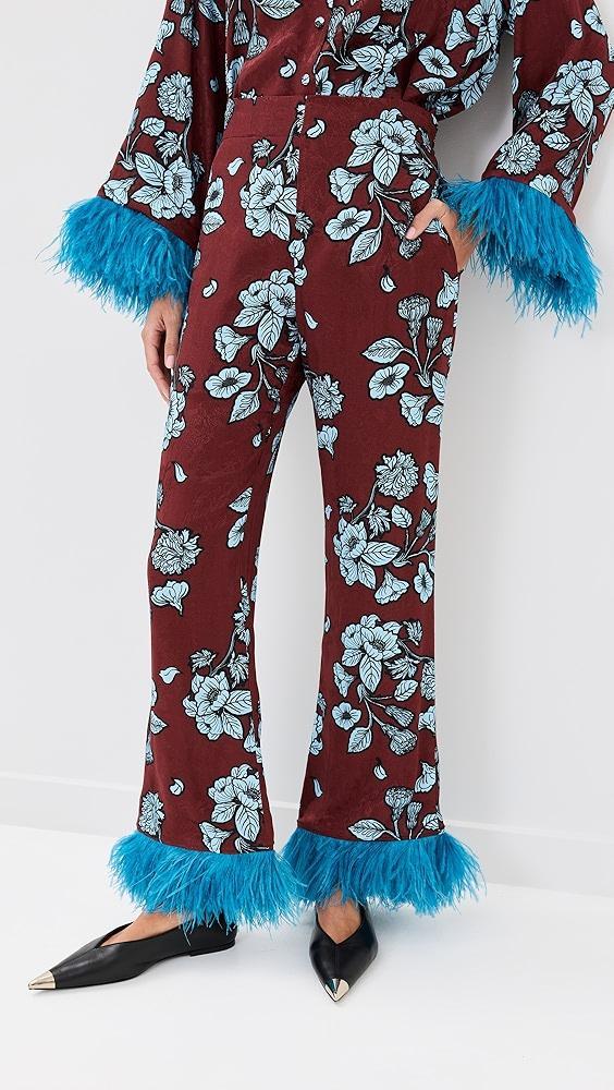 Borgo de Nor Havana Trousers With Feathers | Shopbop Product Image