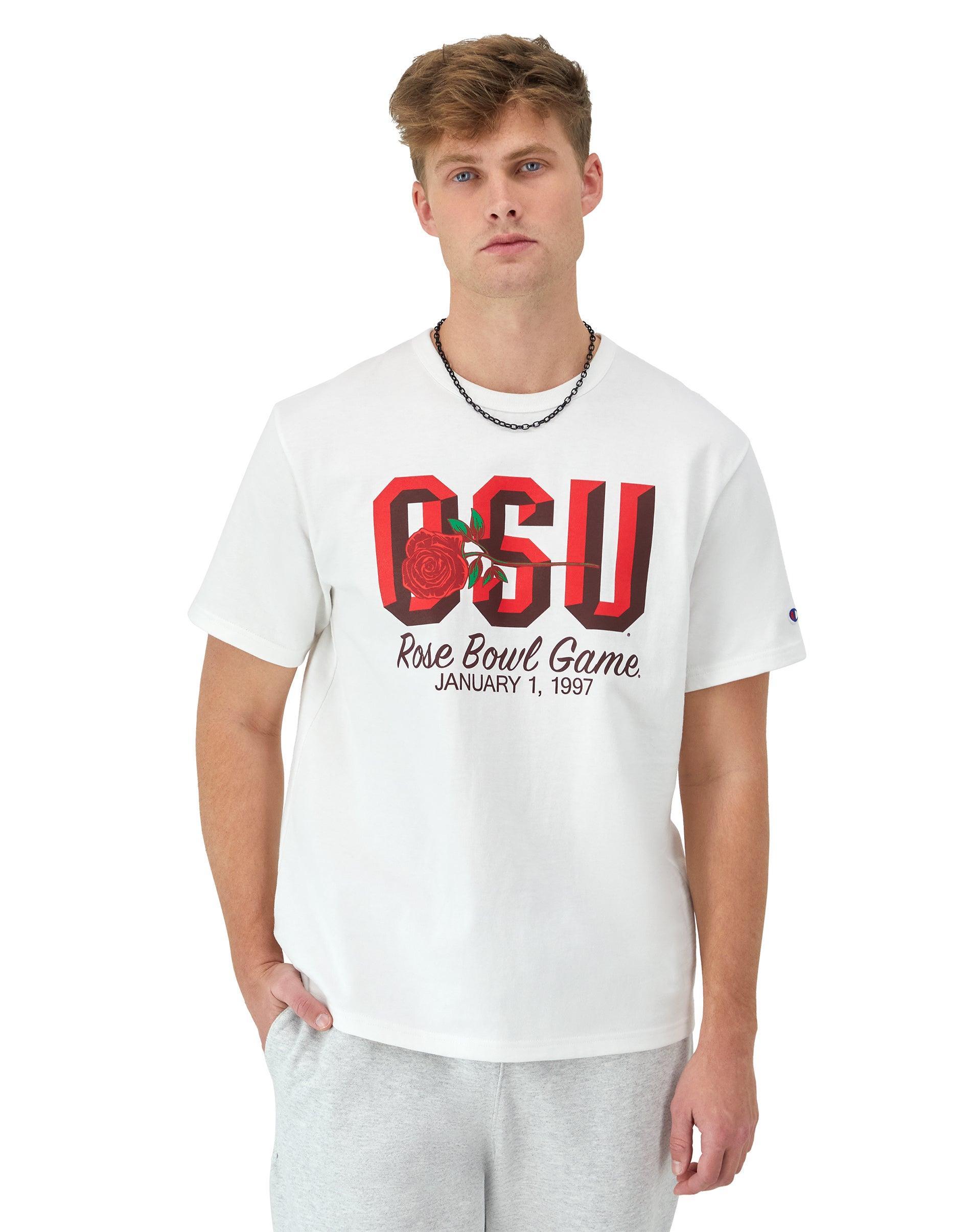 Mens Champion Heritage Short-Sleeve T-Shirt, OSU White L product image