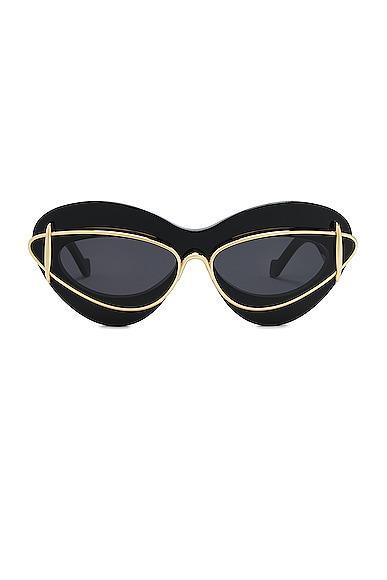 Loewe Double Frame Sunglasses Black.. Product Image