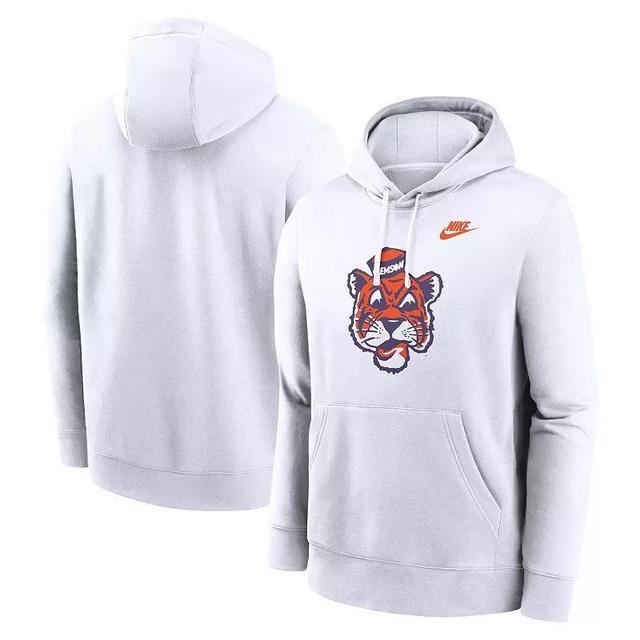 Mens Nike Clemson Tigers Legacy Logo Club Fleece Pullover Hoodie Product Image