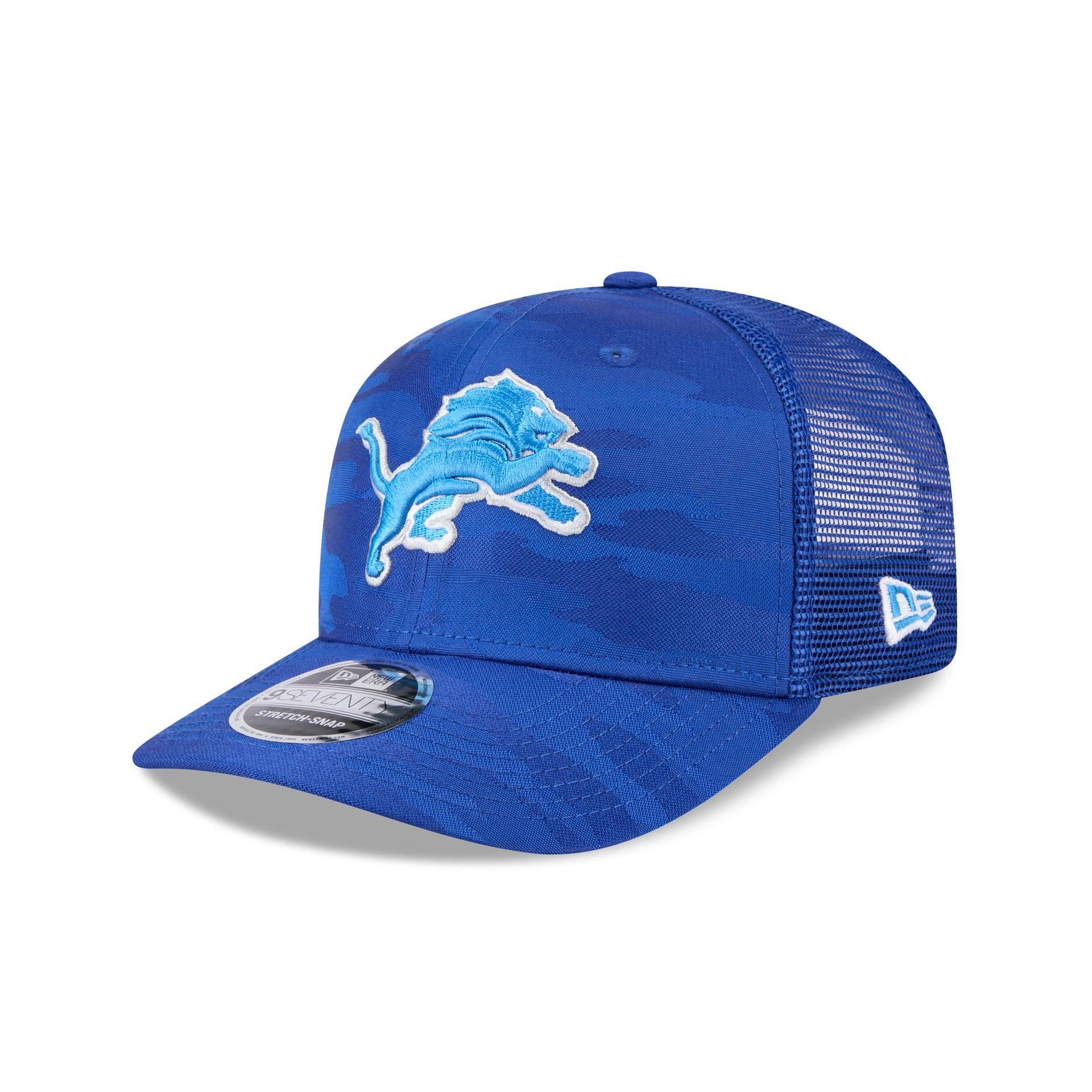 Detroit Lions Camo 9SEVENTY Trucker Stretch-Snap Hat Male Product Image