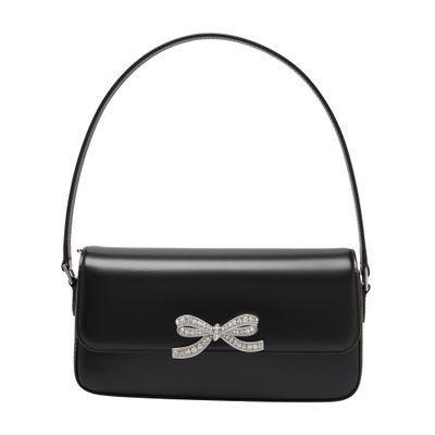 Leather Baguette Bag In Black Product Image