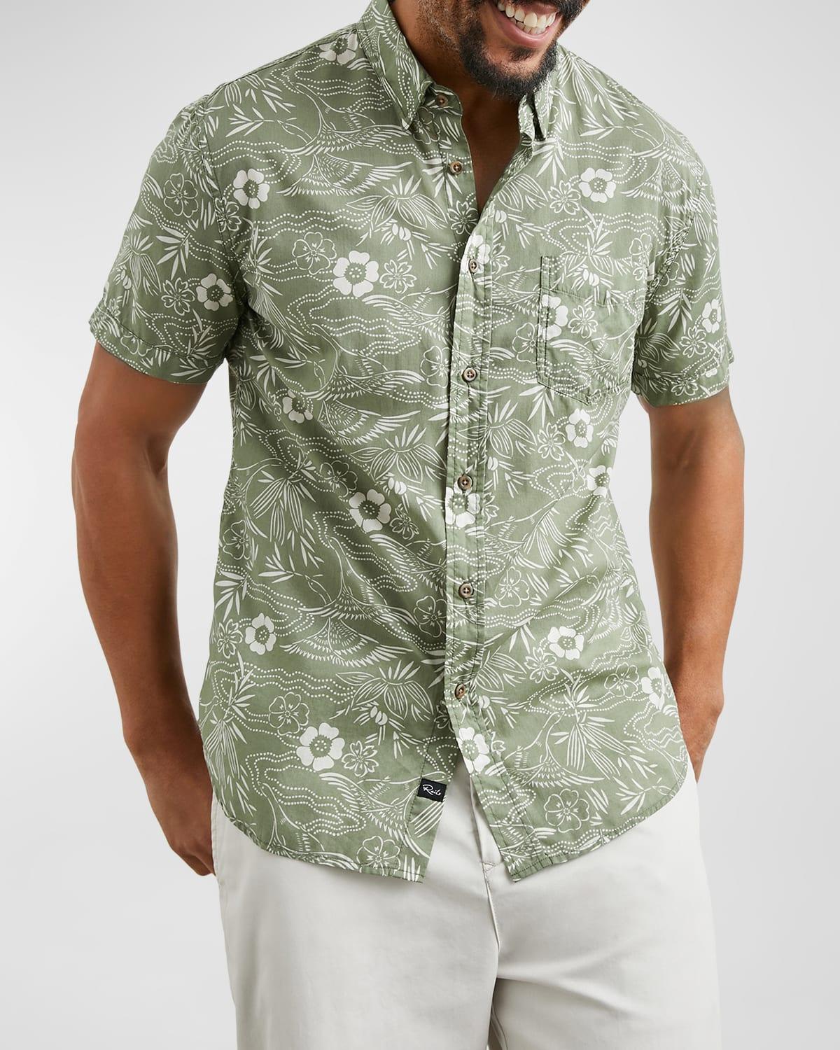 Rails Monaco Floral Short Sleeve Button-Up Shirt Product Image