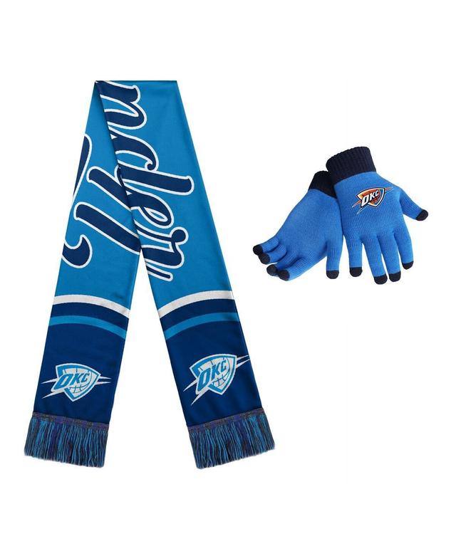 Womens Oklahoma City Thunder Glove and Scarf Set Product Image